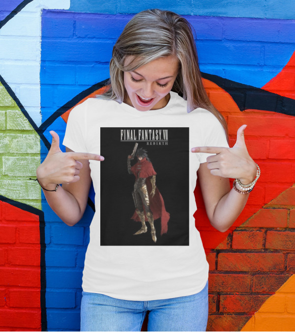 Official Vincent Valentine In Final Fantasy VII Rebirth FF7R T-shirt